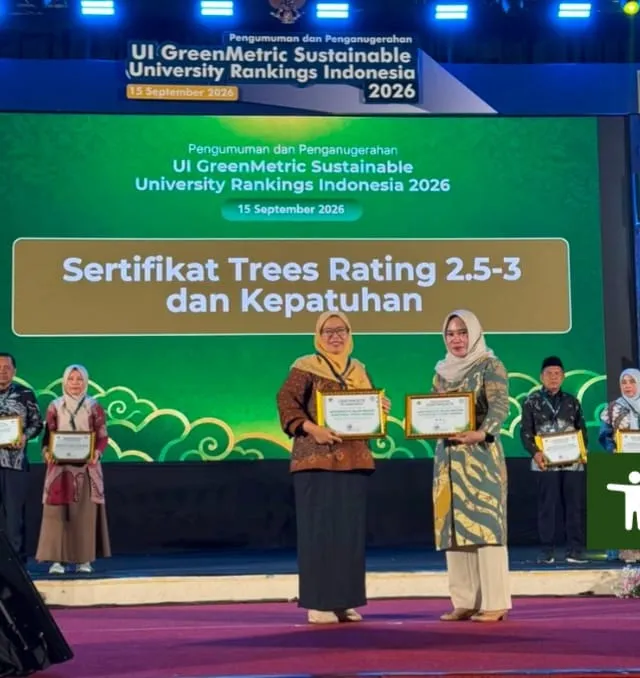 UINSU Raih Certificate of Compliance Predikat Platinum Dan 2,5 Trees Rating UI GreenMetric 2026