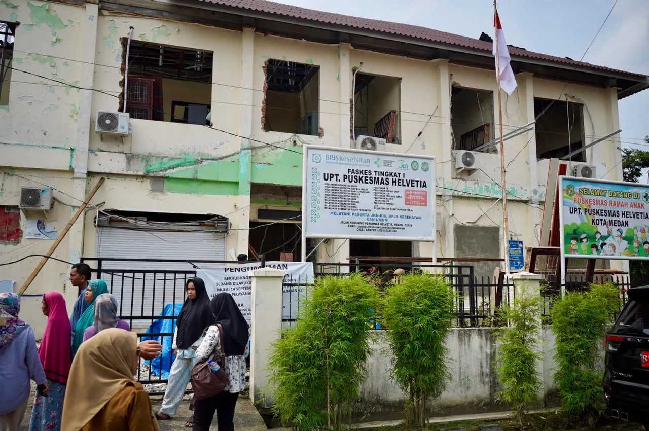 Layani hingga 300 Pasien Sehari, Puskesmas Helvetia Direhabilitasi Total