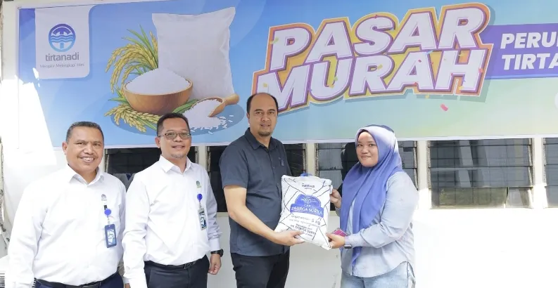 Perumda Tirtanadi Gelar Pasar Murah, Beras 5 Kg Dijual Rp50 Ribu