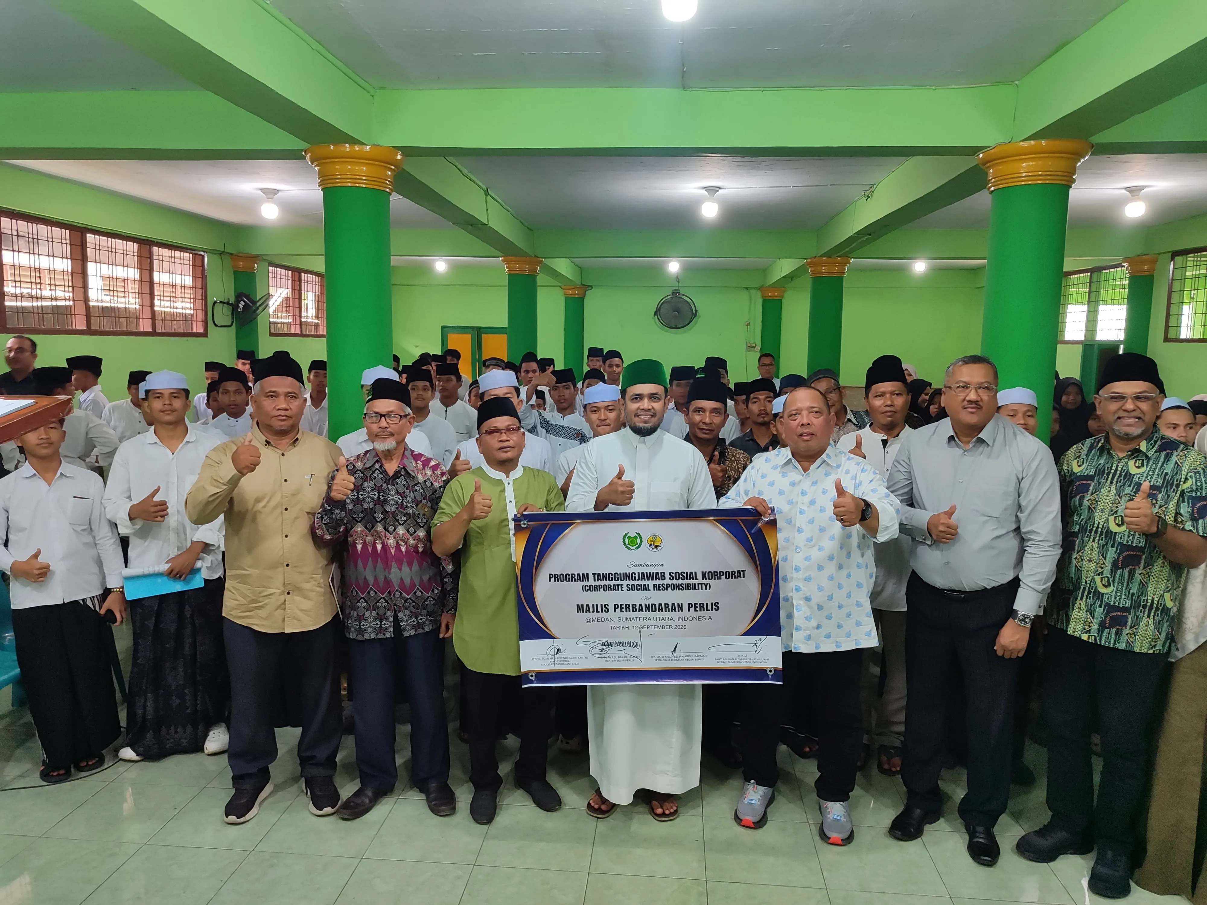 Majlis Perbandaran Perlis Gelar CSR di Panti Asuhan Al-Washliyah Ismailiyah Medan, Pererat Persaudaraan Malaysia-Indonesia