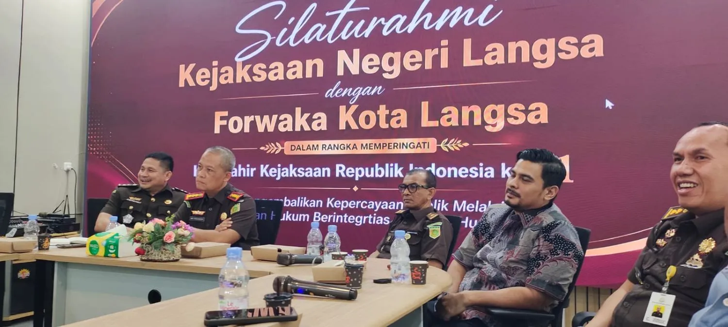 Peringati Hari Lahir Kejaksaan RI, Kajari Langsa Silaturahmi Bersama Media Bahas Sejumlah Kasus Korupsi