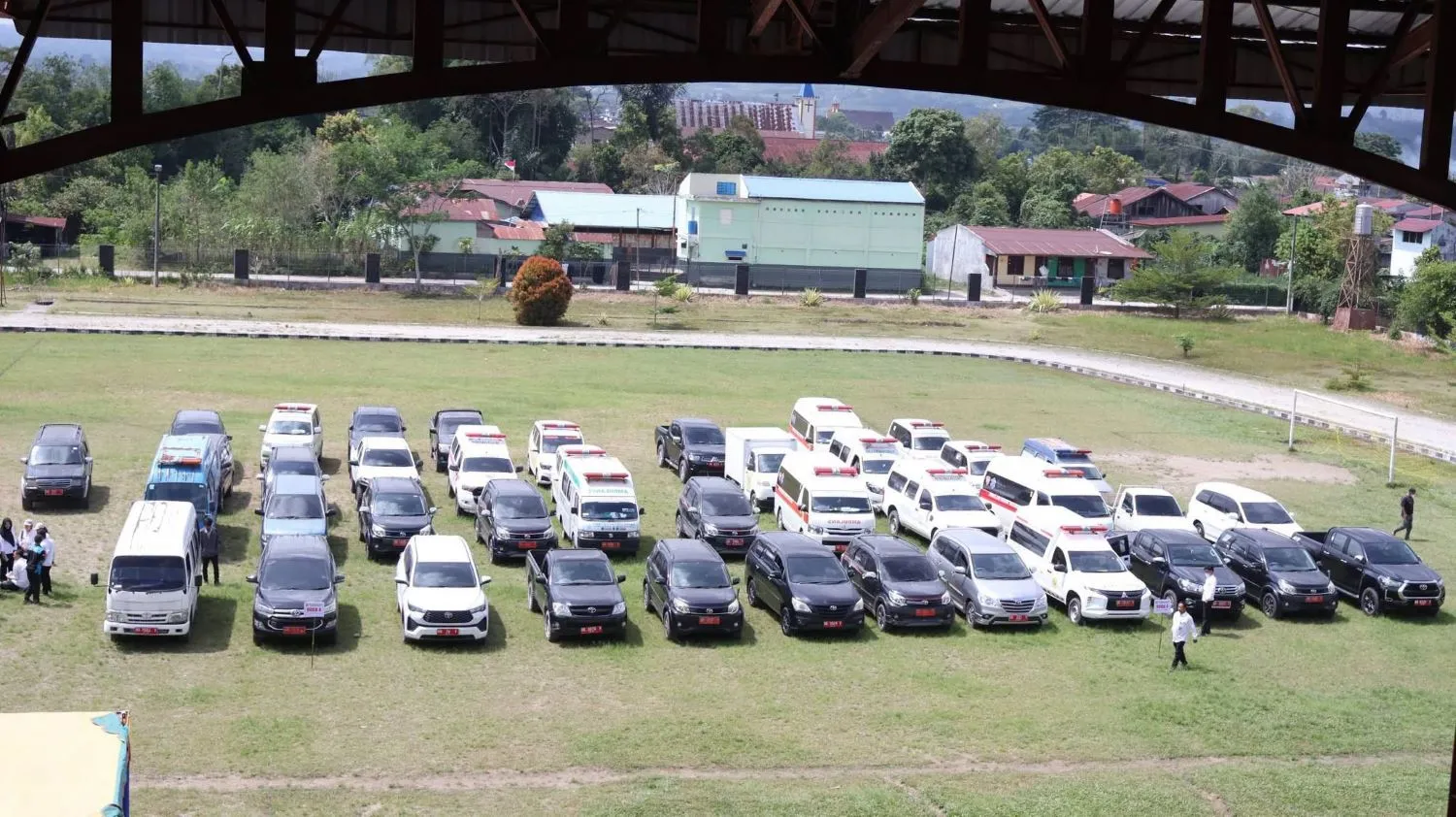 Pemkab Dairi Gelar Apel Kendaraan Dinas, Kendaraan yang Menunggak Pajak Akan Ditegur