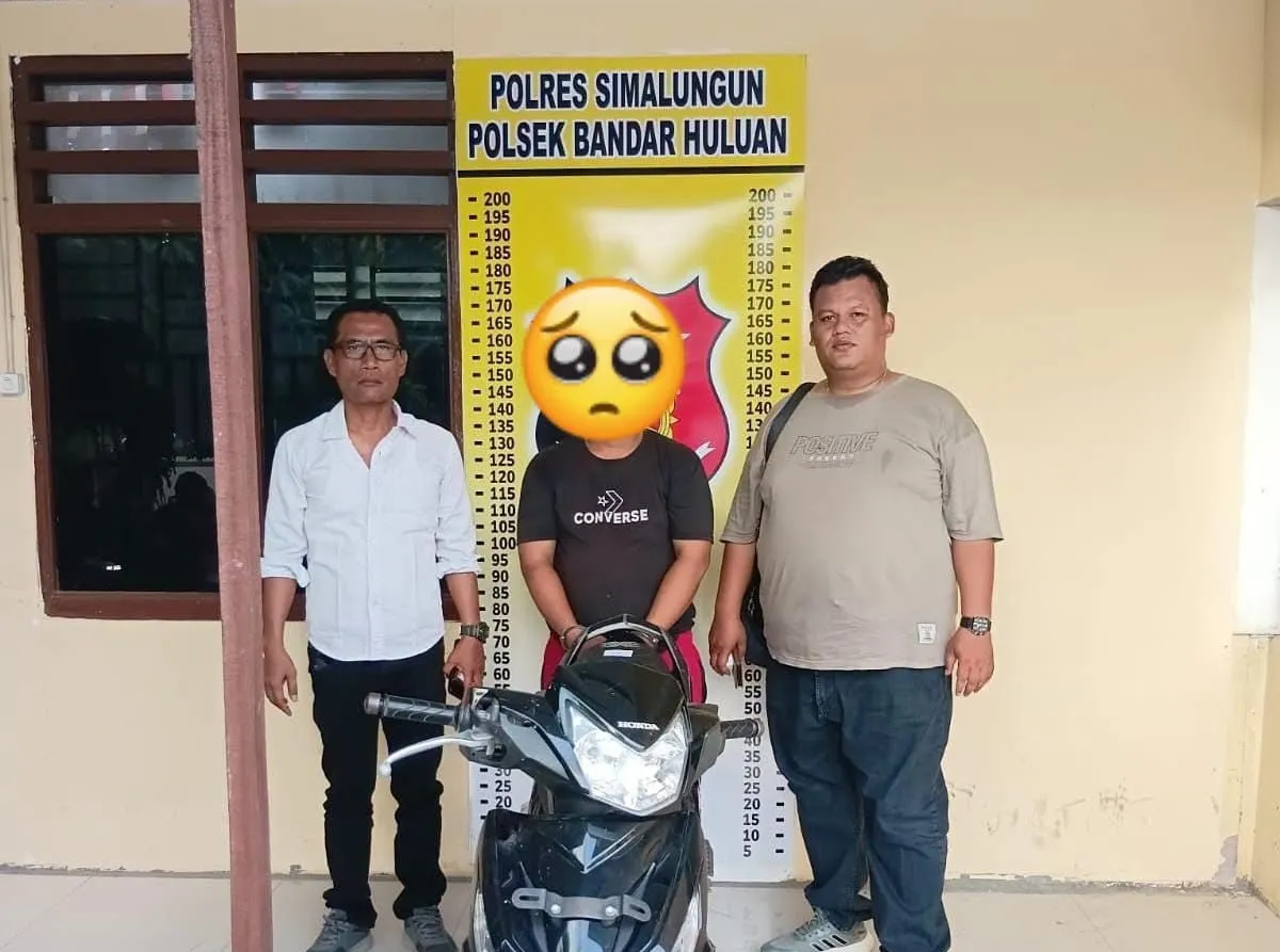 Polsek Bandar Huluan Amankan Tersangka Curanmor Kakaknya Sendiri, Motif Ekonomi Nekat Gadaikan Motor