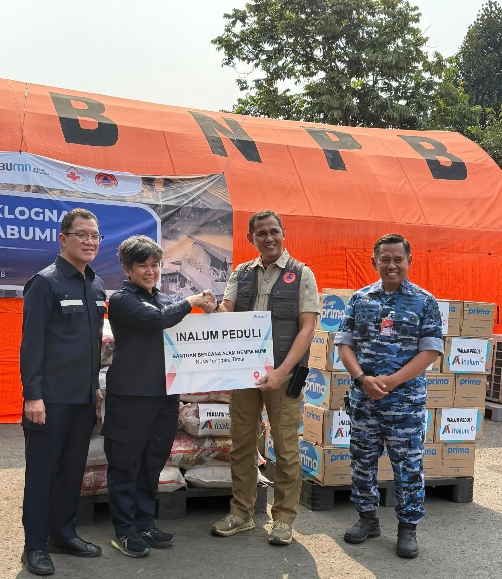Inalum Kirim Bantuan dan Relawan untuk Korban Gempa NTT