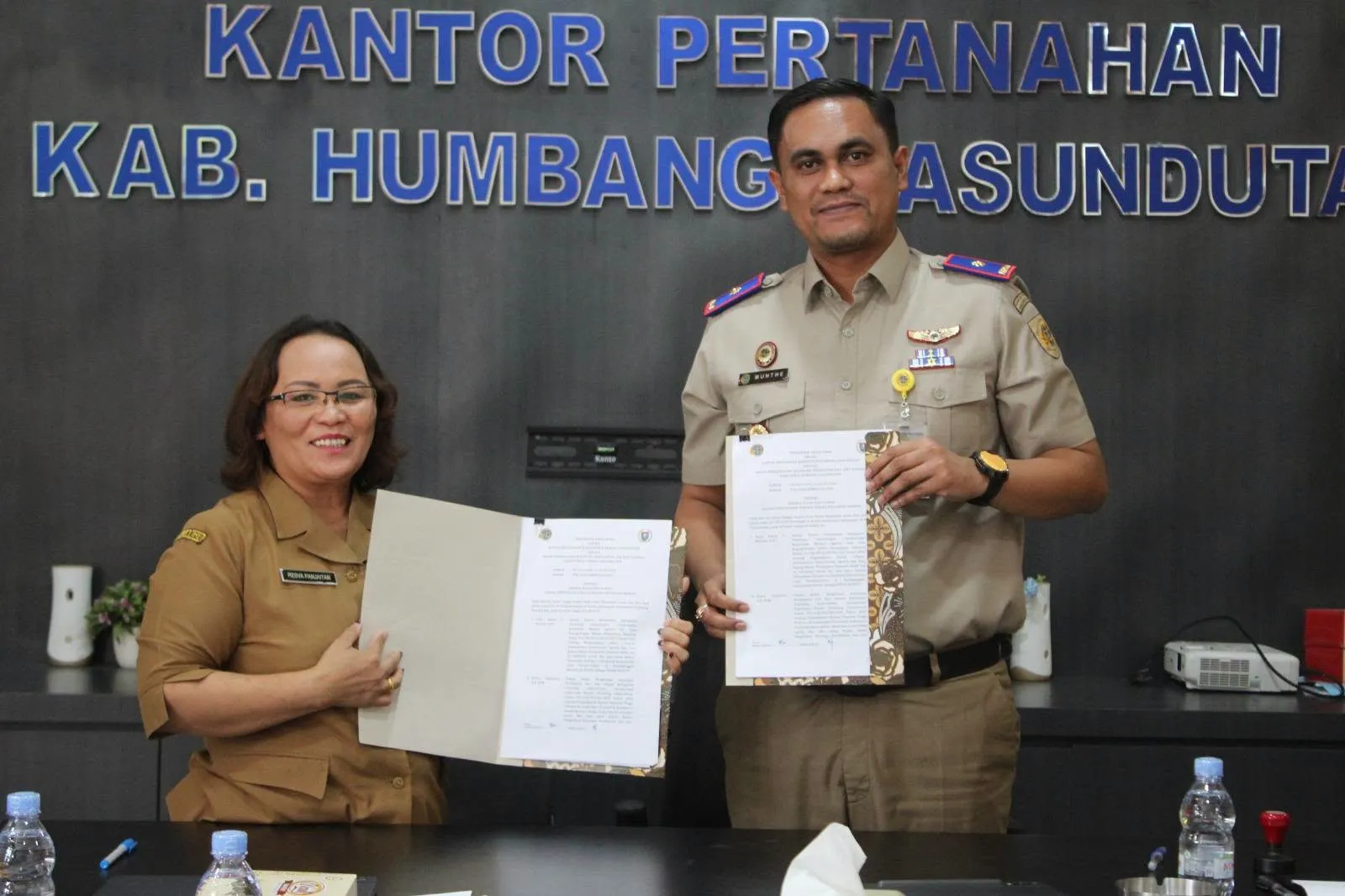 Pemkab Humbahas dan Kantor Pertanahan Perkuat Sinergi Bidang Pertanahan dan Keuangan Daerah