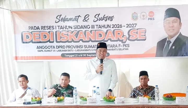 Jemput Impian, Dedi Iskandar Reses di Desa Kampung Pajak, Labura