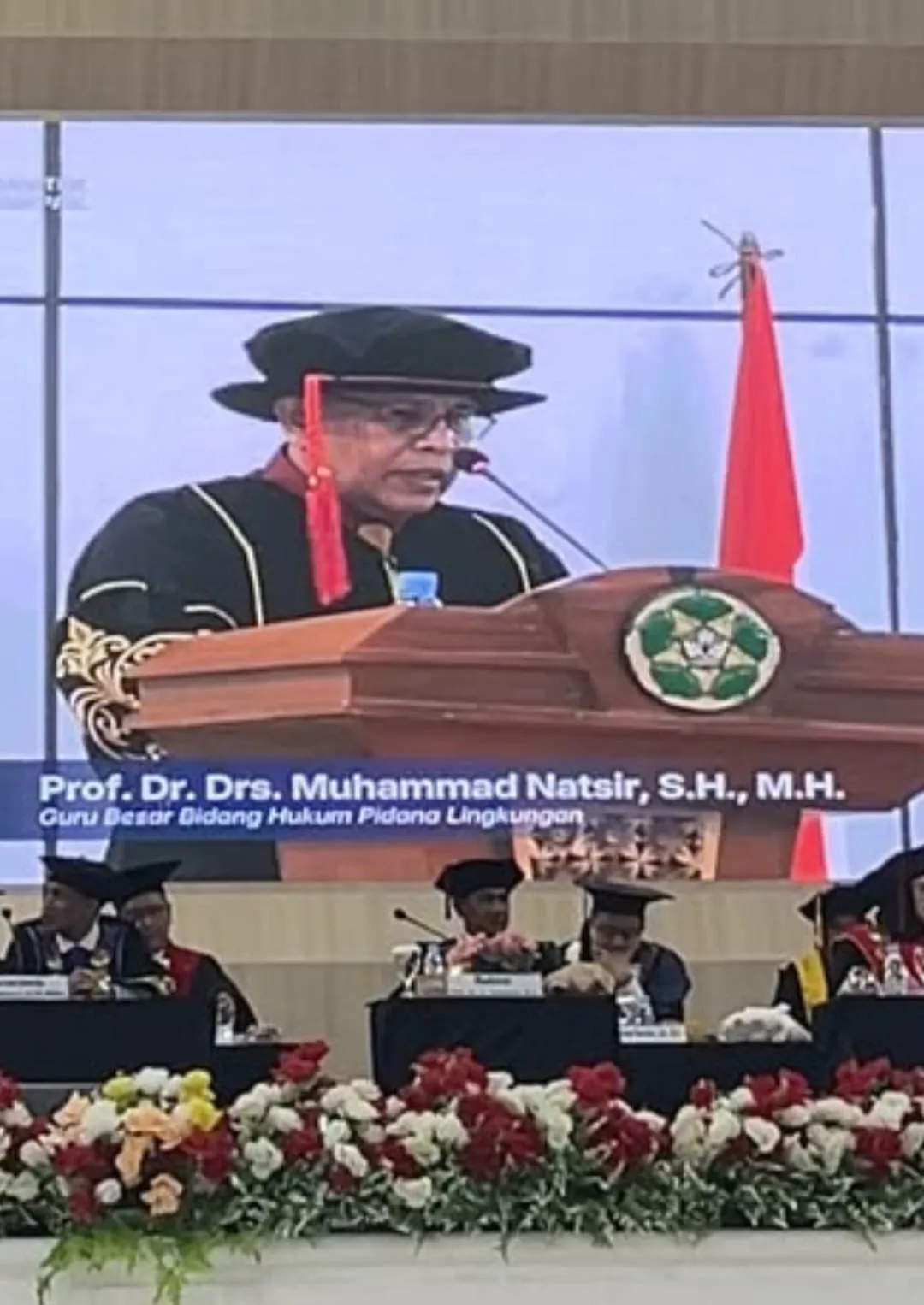 Muhammad Natsir Dikukuhkan sebagai Guru Besar Unsam, Gagas Paradigma Baru Hukum Pidana Lingkungan