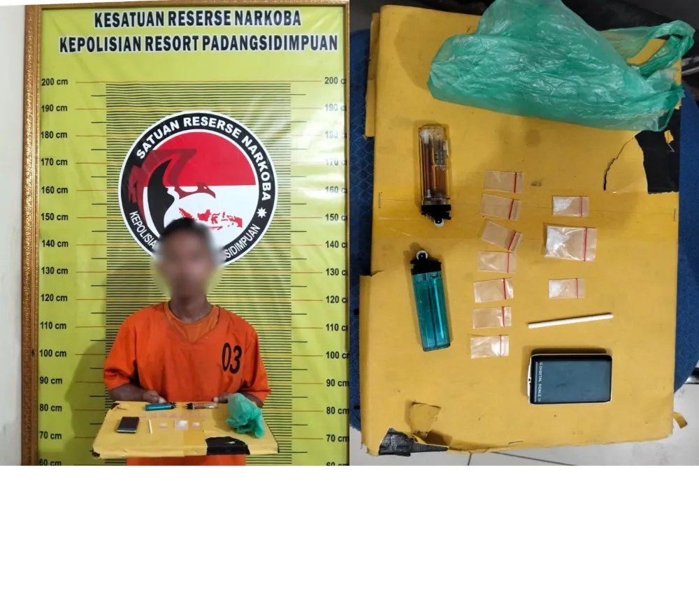 Polres Sidimpuan Tangkap Pengedar Sabu