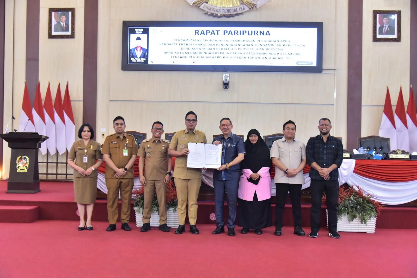 DPRD Medan-Pemko Medan Teken P APBD 2026, Pendapatan Naik Jadi Rp7,13 triliun