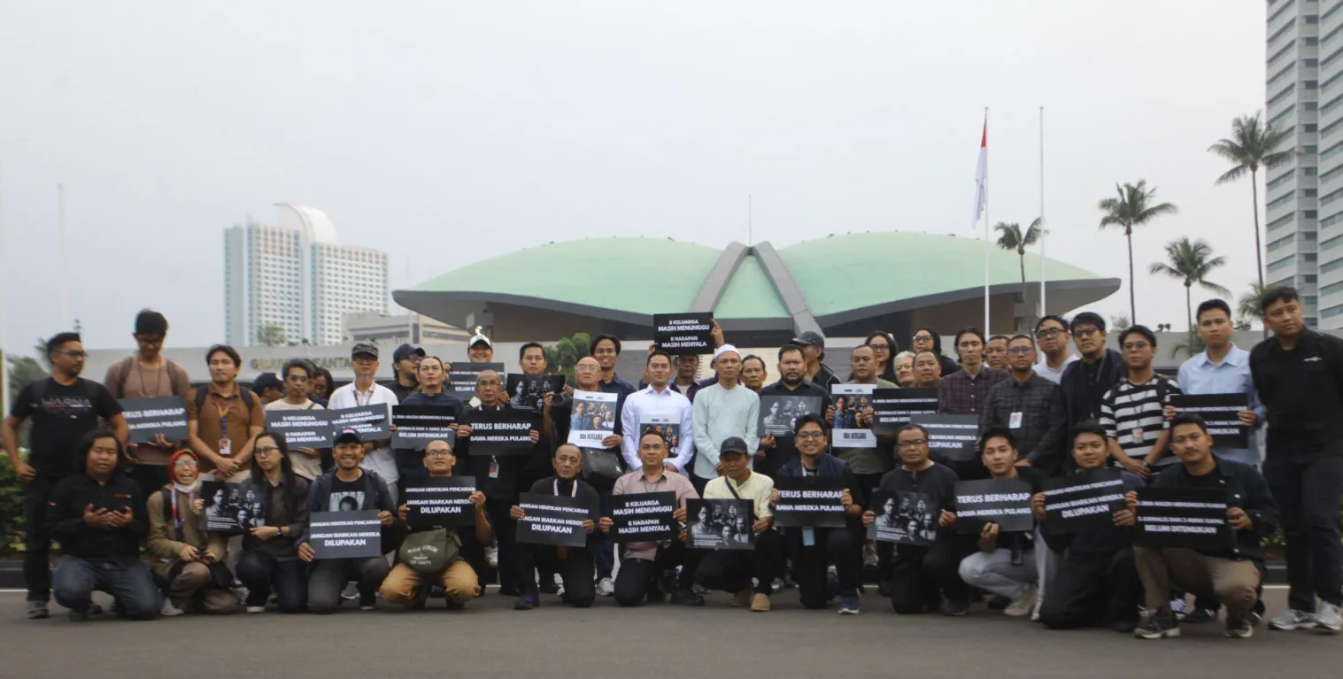 KWP Gelar Doa Bersama Untuk Wartawan Yang Hilang Saat Meliput Erupsi Gunung Anak Krakatau