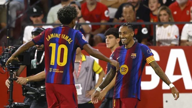 La Liga: Hajar Sevilla, Barcelona Jaga Rekor 100 Persen Kemenangan