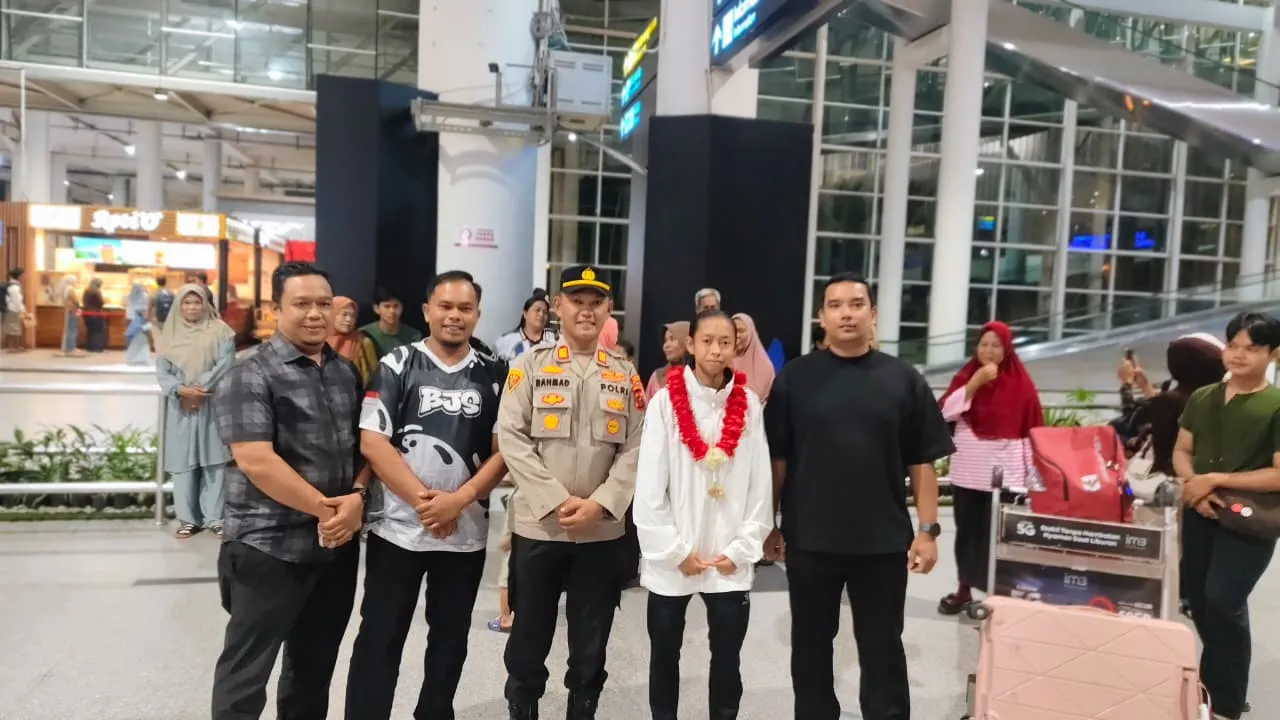 Polsek Airputih Sambut Fadilah, Striker Timnas Garuda Pertiwi U-17