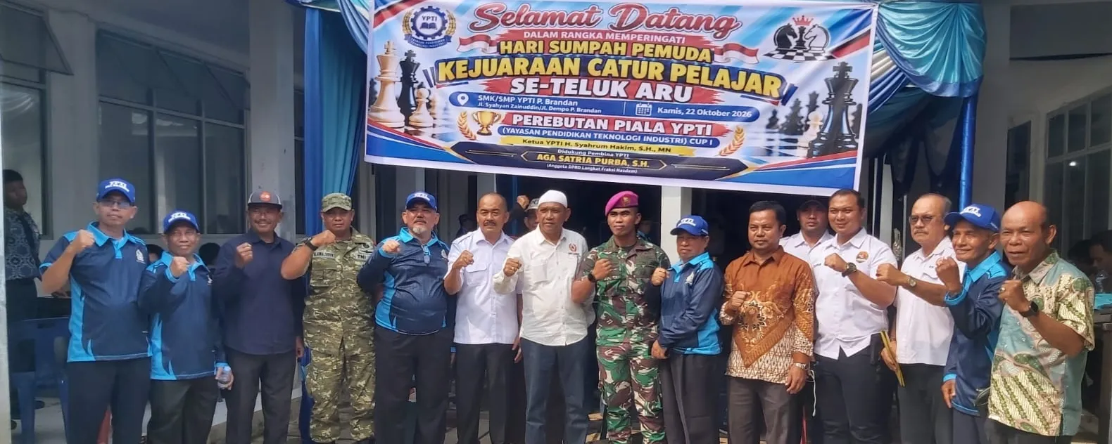 106 Pelajar Ikuti Kejuaraan Catur se-Teluk Aru Piala YPTI P. Brandan