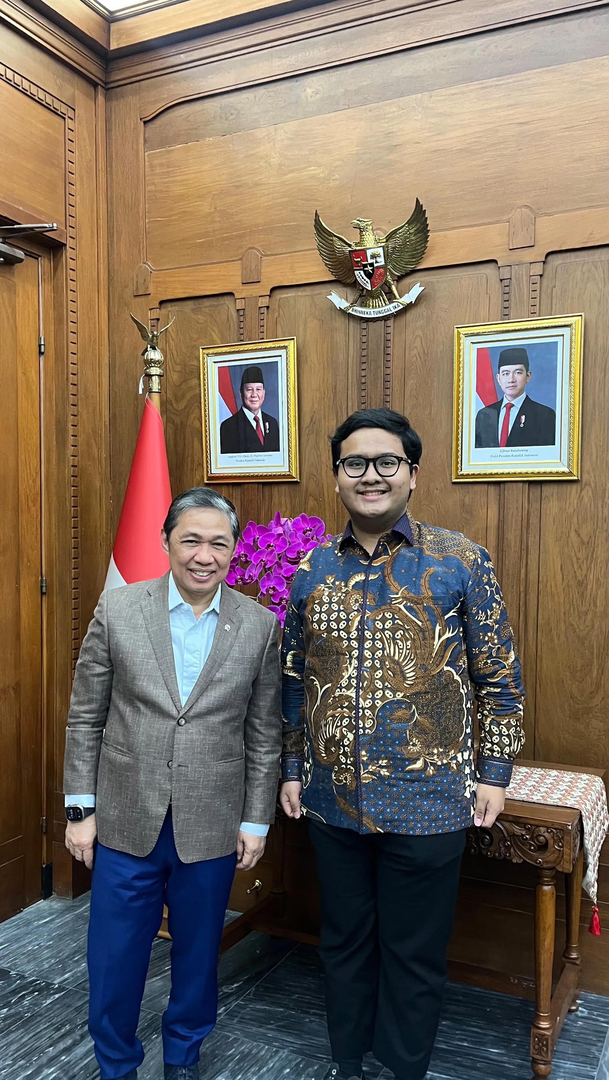 Dimaz Kurniawan Bertemu Wamenlu Anis Matta, Bahas Geopolitik dan Konflik Timur Tengah