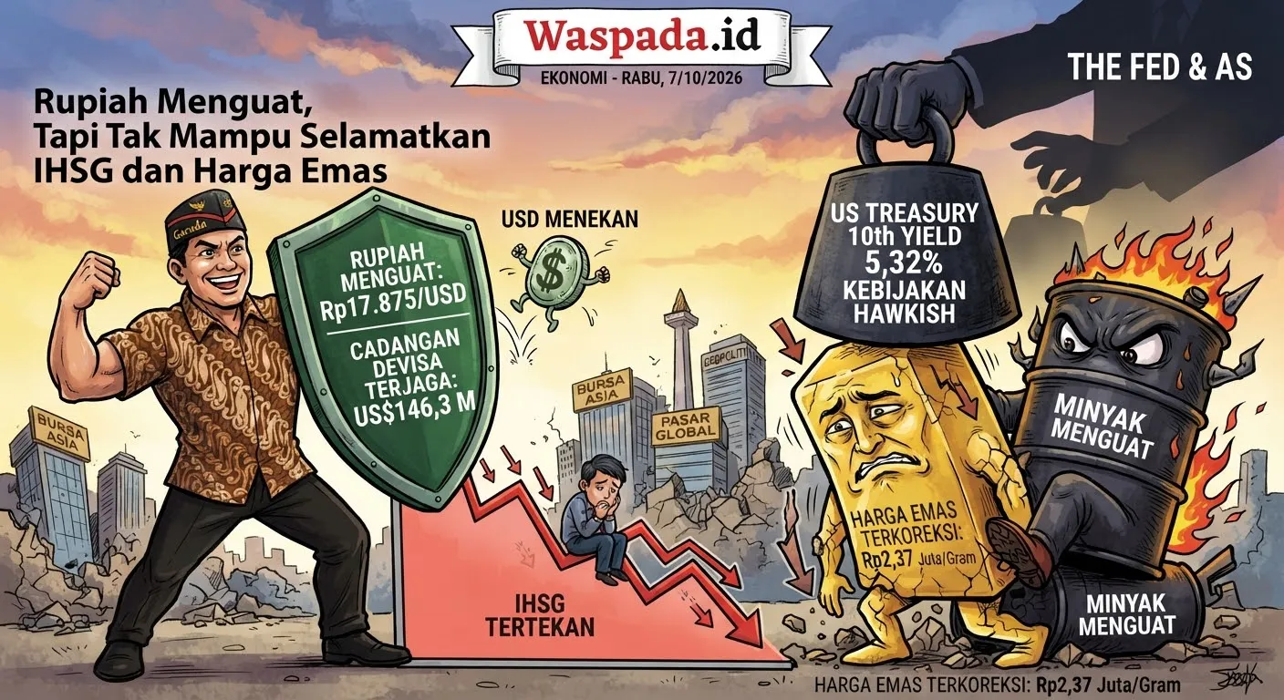 Rupiah Menguat, Tapi Tak Mampu Selamatkan IHSG dan Harga Emas