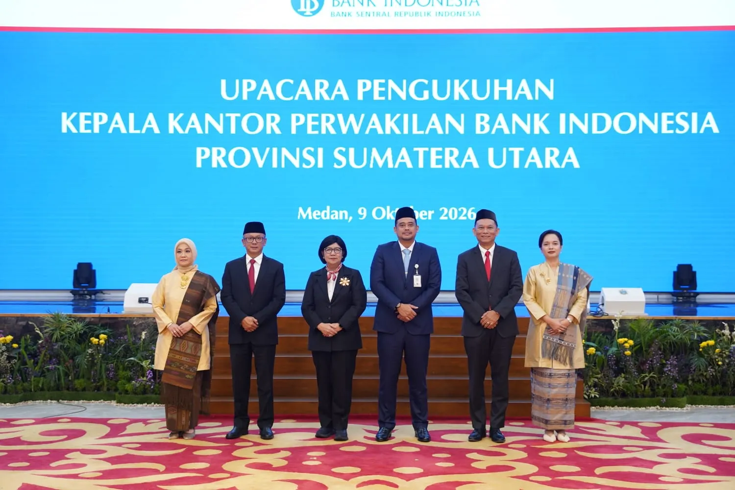 Gubernur BI Kukuhkan Kepala Perwakilan BI Sumut Ameriza M. Moesa