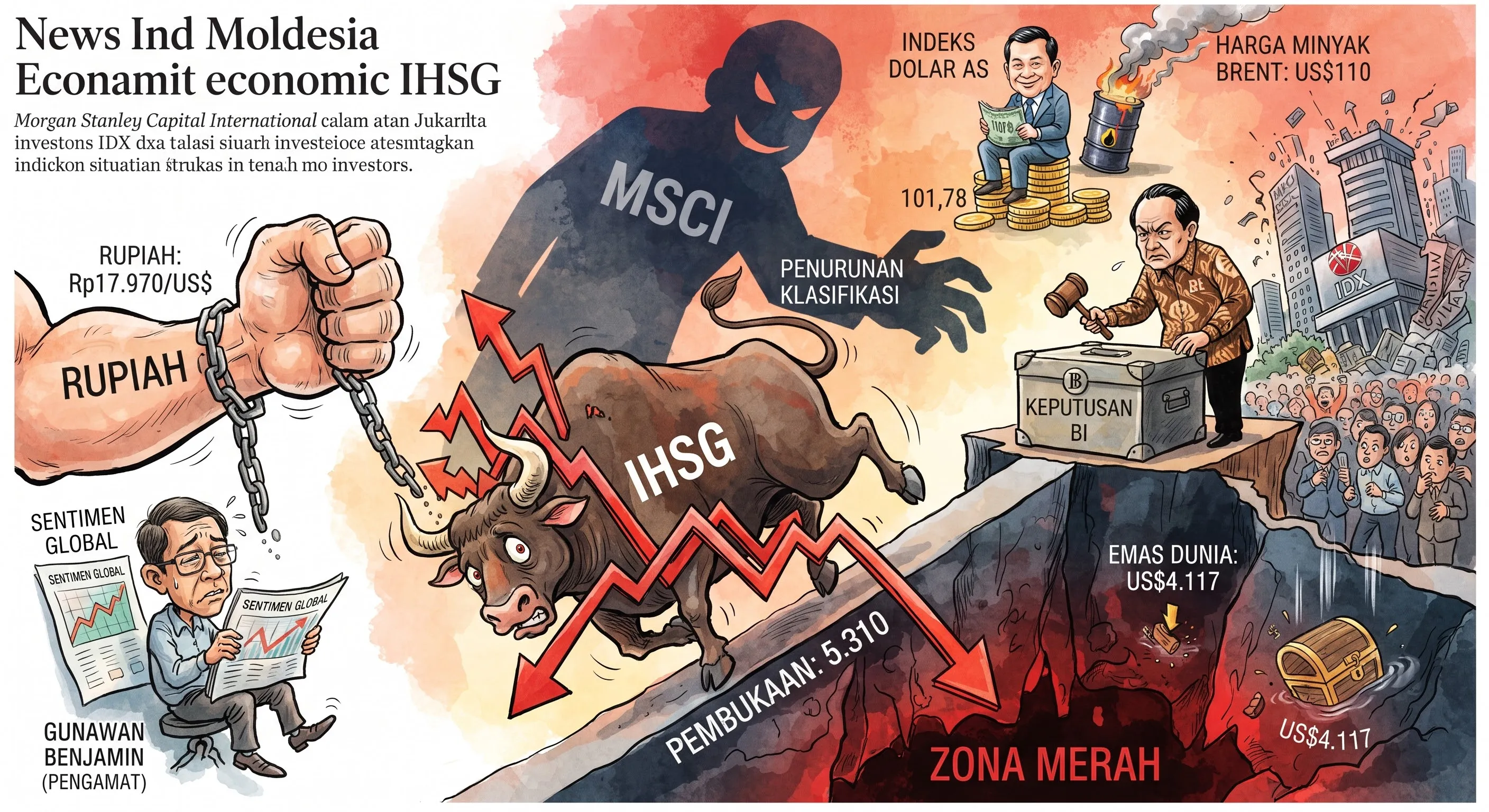IHSG Berbalik ke Zona Merah, Pasar Menanti Keputusan BI