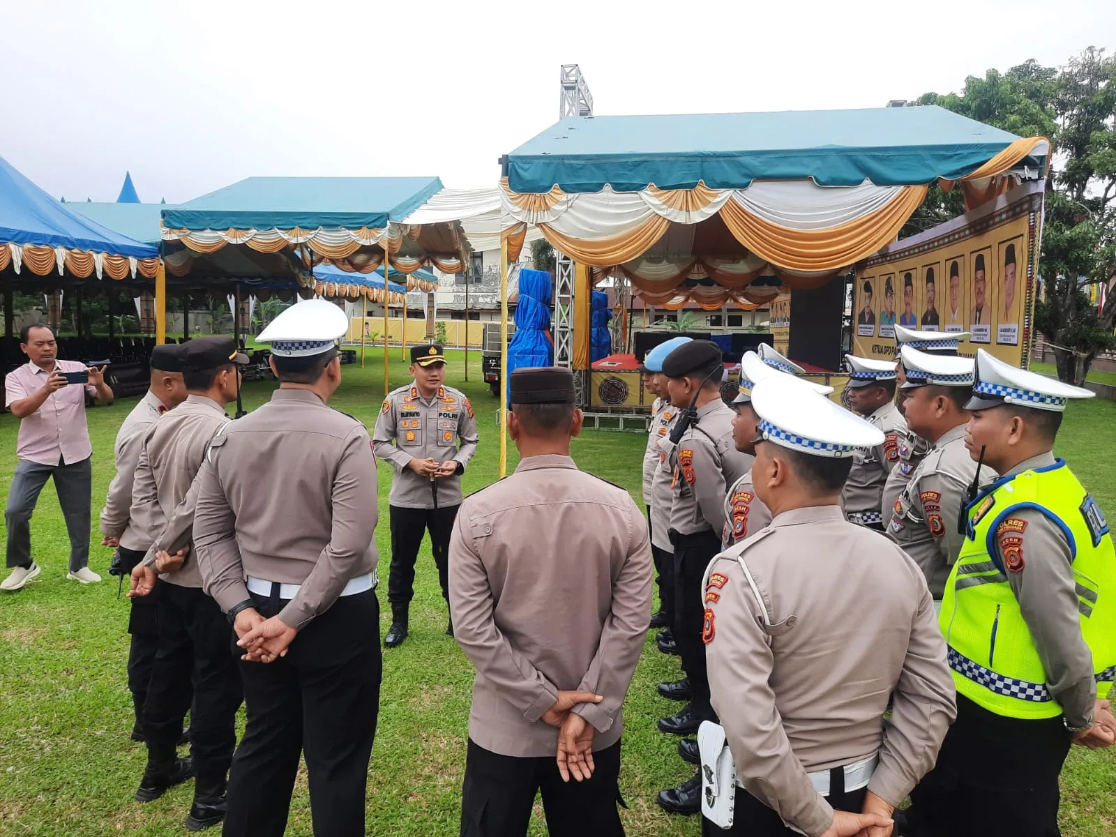 Jelang Musda Golkar, Kapolres Agara Pimpin Sterilisasi Lokasi
