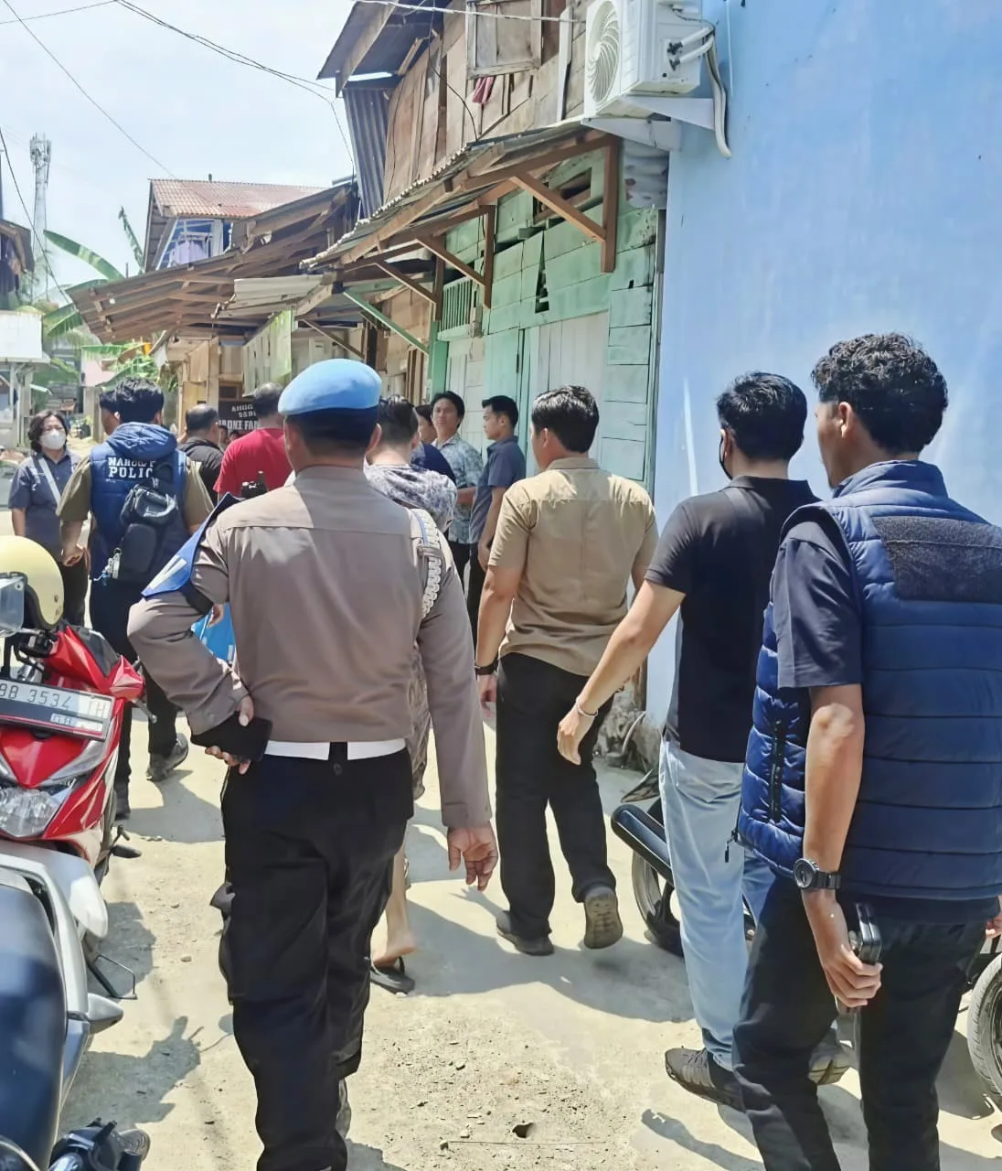 Polres Nias Bersama BNNK Gunungsitoli Gerebek Sarang Narkoba