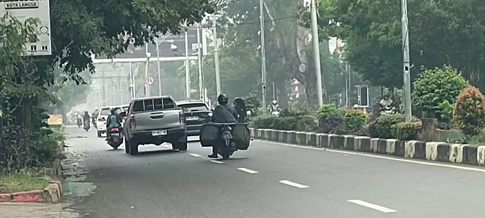 Kabut Tebal Selimuti Kota Langsa, BPBD Imbau Warga Kurangi Aktivitas Luar