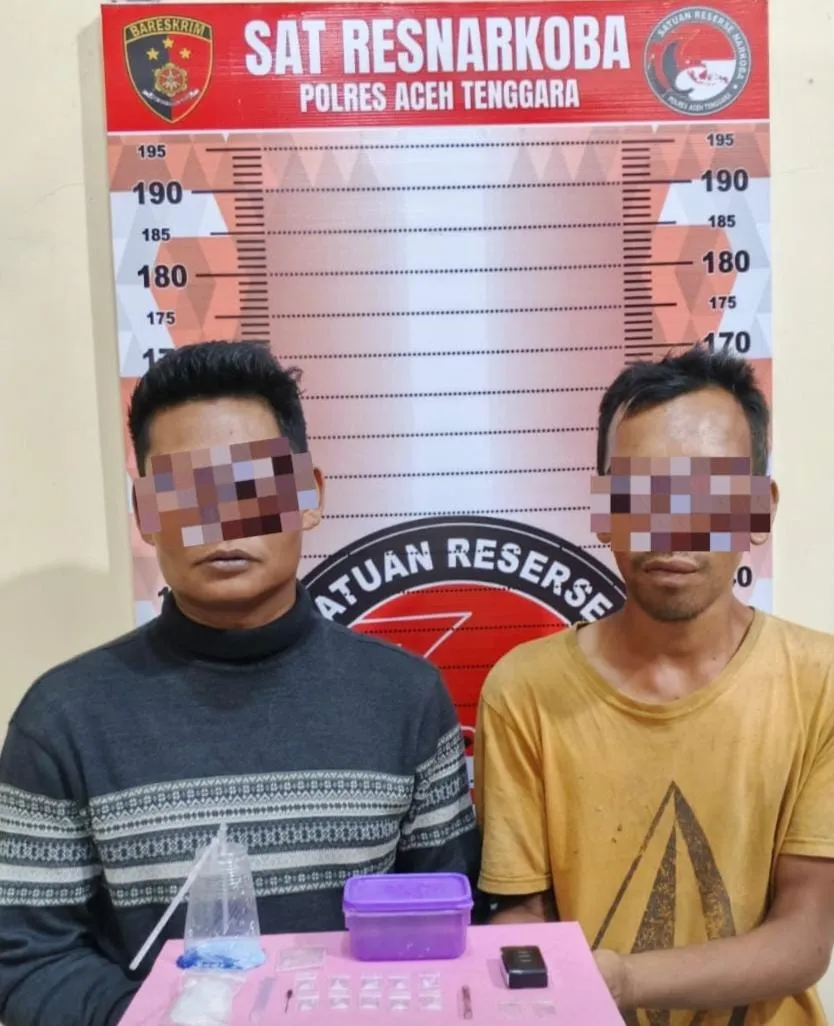 Dua Pria di Ketambe Diamankan, 10 Paket Sabu Disita Polres Aceh Tenggara