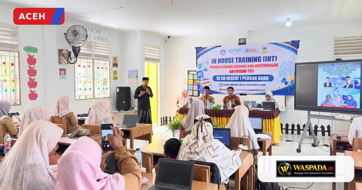 Disdikbud Aceh Besar Gelar IHT Pembelajaran Koding dan AI di SDN 1 ...
