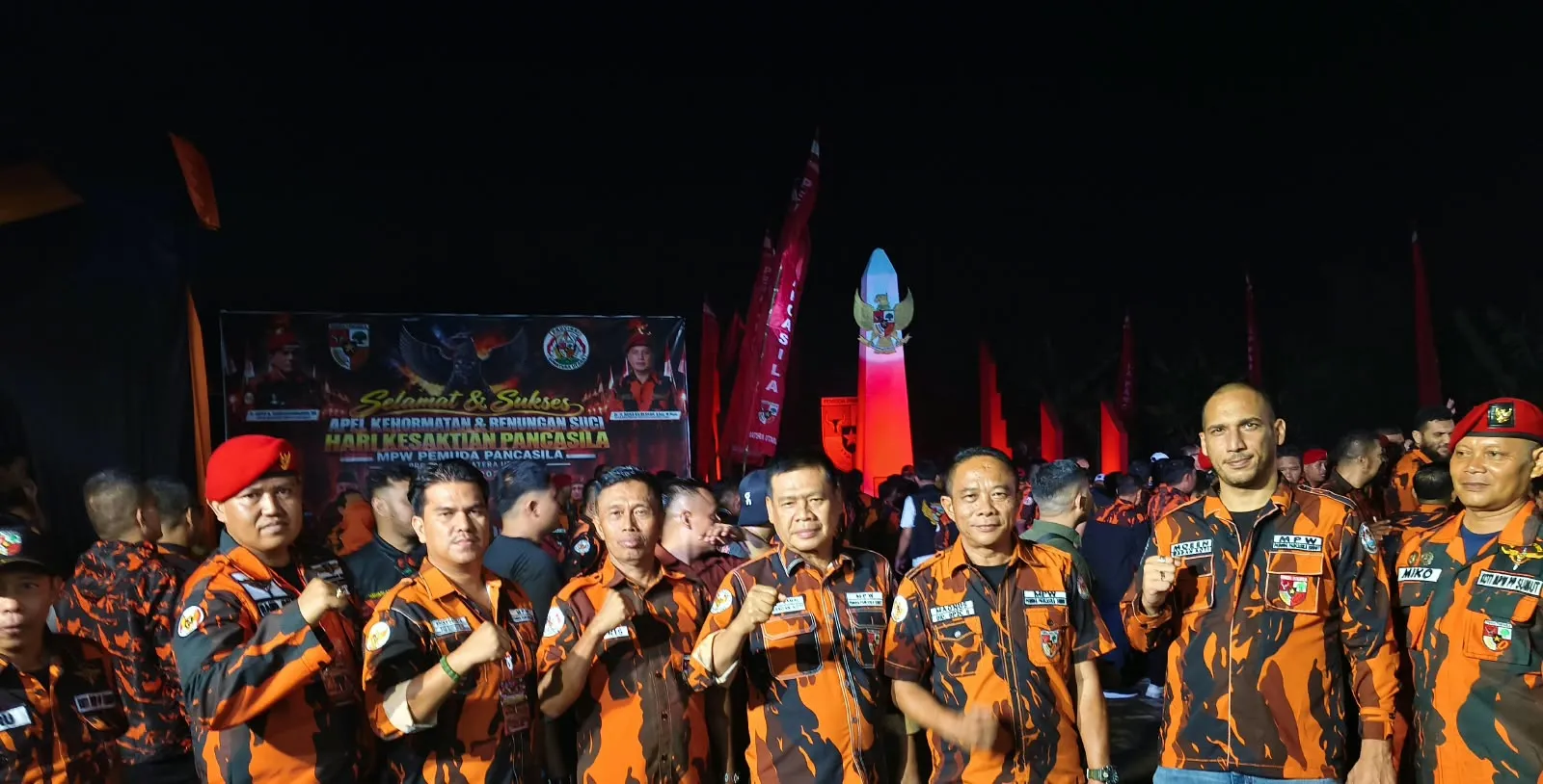 Tokoh Pemuda Binjai Ratno MDL Pimpin Upacara Kesaktian Pancasila MPW Pemuda Pancasila Sumut