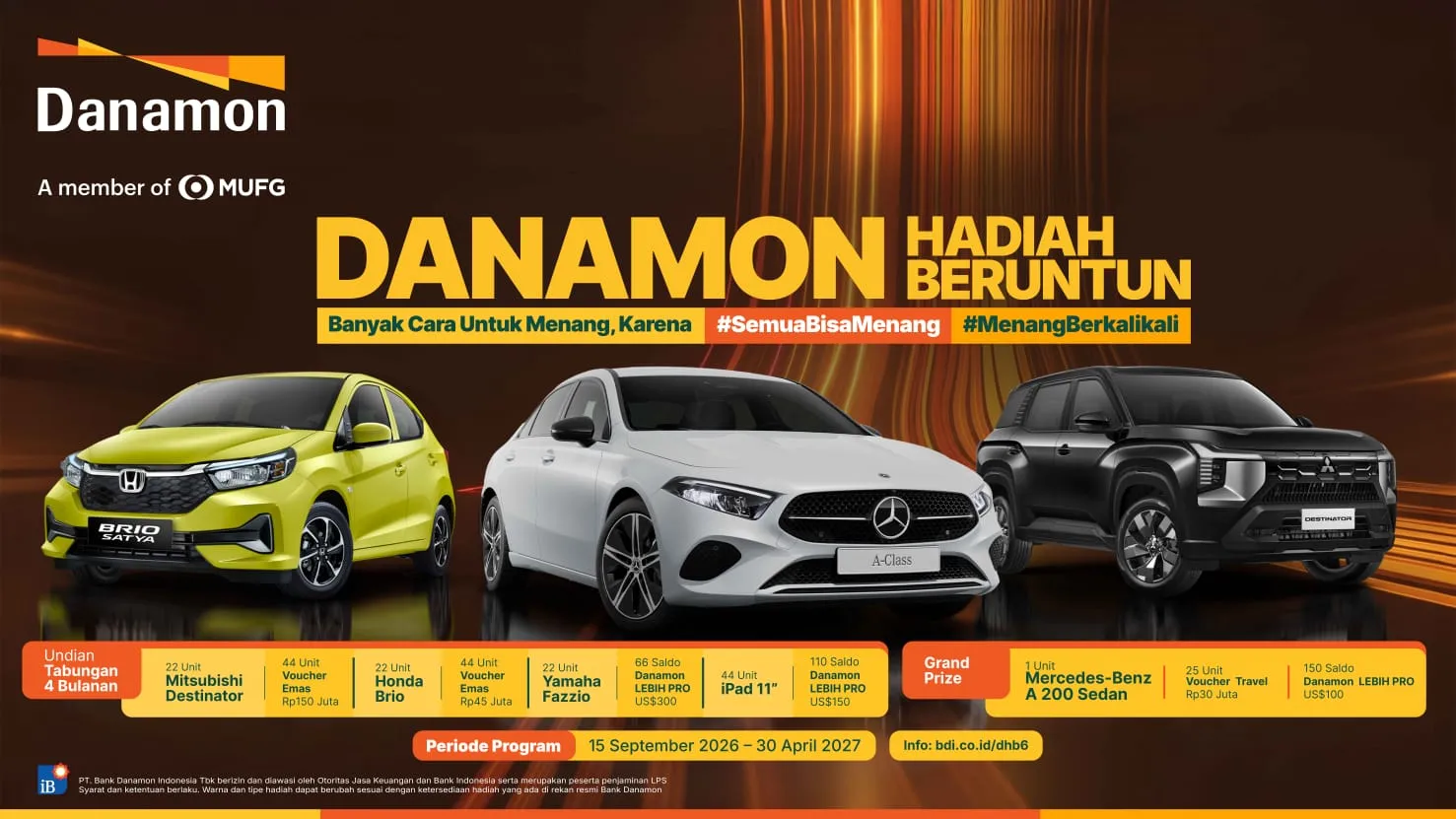 Rajin Menabung, Kesempatan Menang Berkali-kali: Danamon Hadiah Beruntun Hadir Untuk Nasabah
