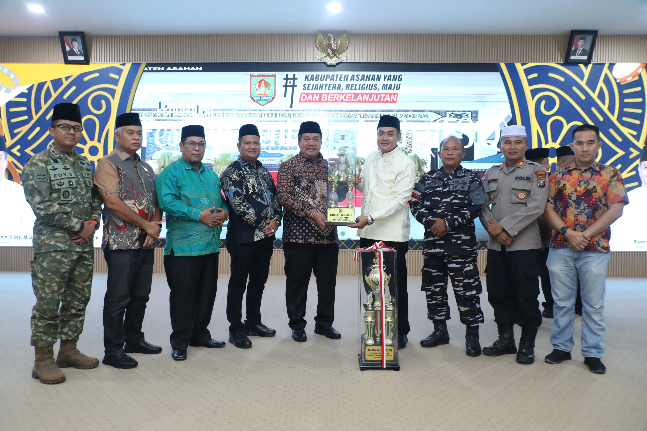 Bupati Asahan Tutup FSQ 2026, Kisaran Barat Raih Juara Umum