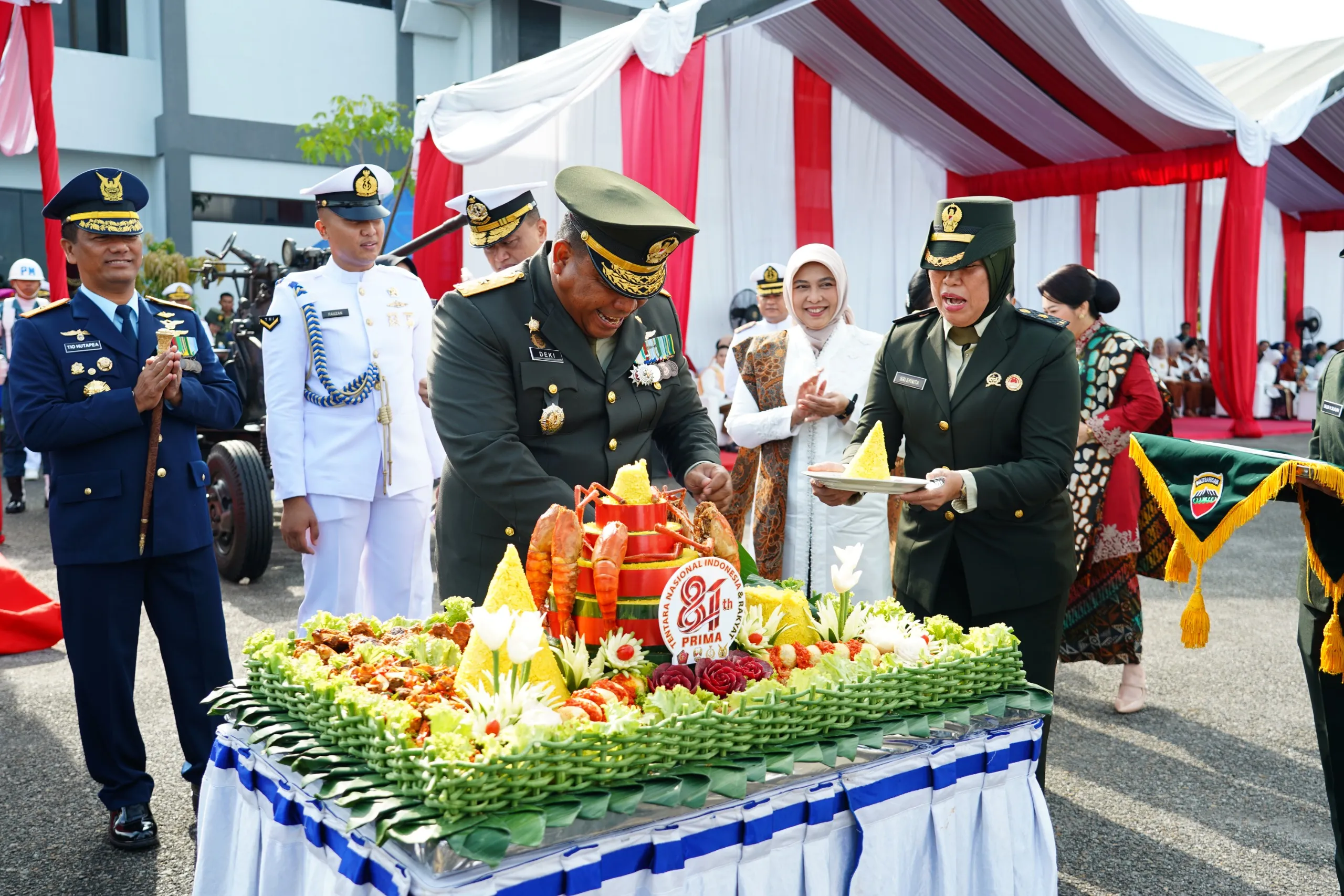 Kasdam I/BB Hadiri Upacara HUT ke-81 TNI di Belawan