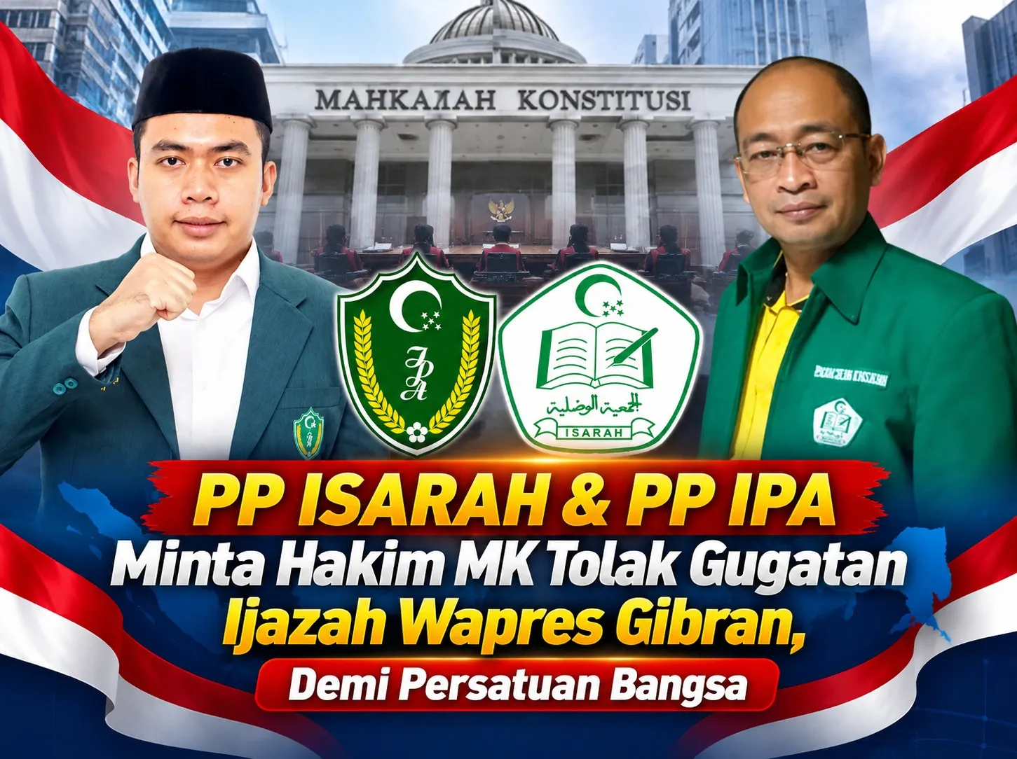 PP IPA dan PP Isarah Minta MK Tolak Gugatan Ijazah Wapres Gibran, Deklarasikan Dukungan Penuh Prabowo-Gibran