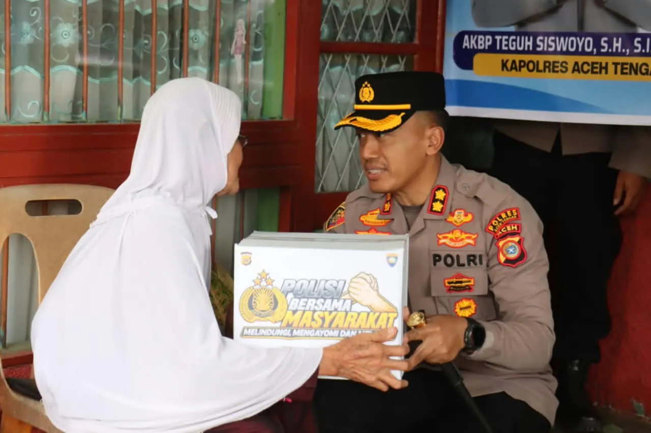Program Sanjung Warga, Kapolres Aceh Tengah Turun Langsung Berbagi Kepedulian