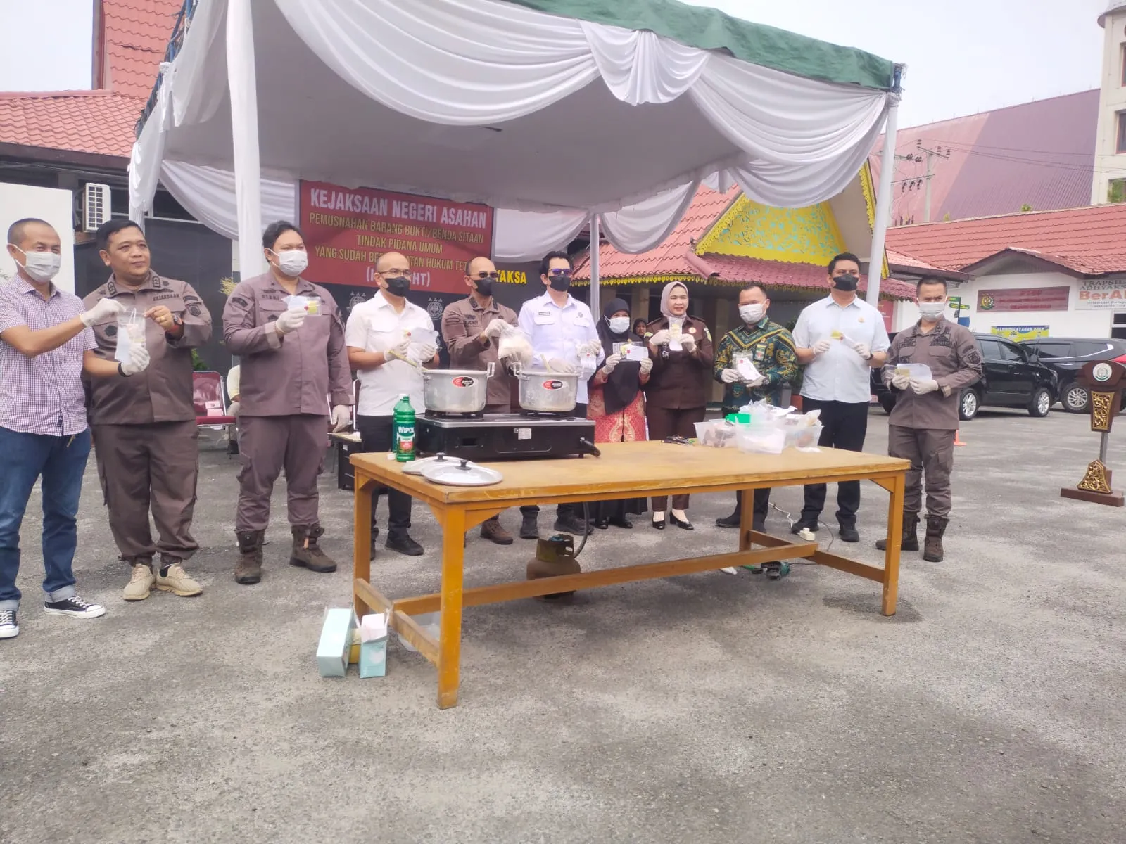 Kejari Asahan Musnahkan Barang Bukti 96 Perkara, Hampir 2,3 Kg Narkotika Dimusnahkan