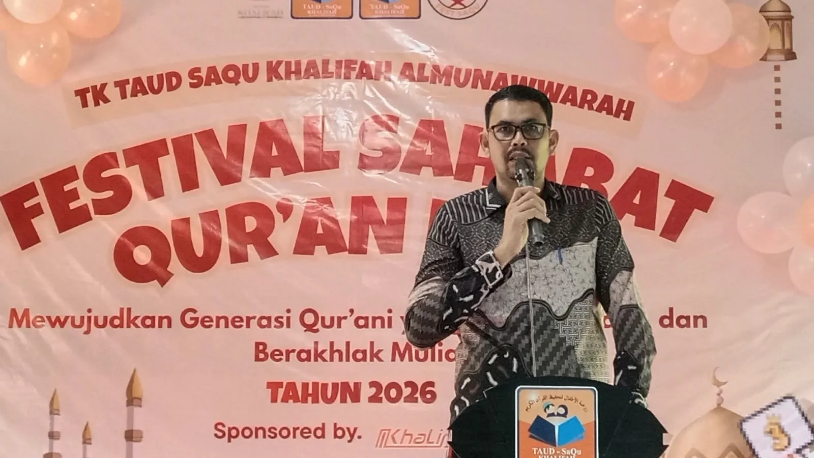 Staf Ahli Bupati Aceh Besar Buka Festival Sahabat Quran ke-3 TK TAUD SaQu Khalifah Al Munawwarah