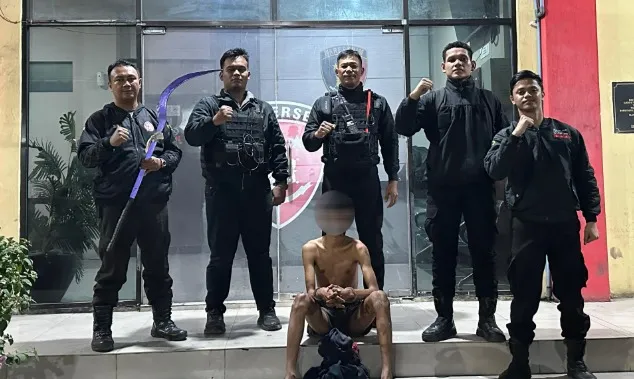 Patroli Tim Macan, Satu Terduga Pelaku Tawuran Diamankan Bersama Corbek