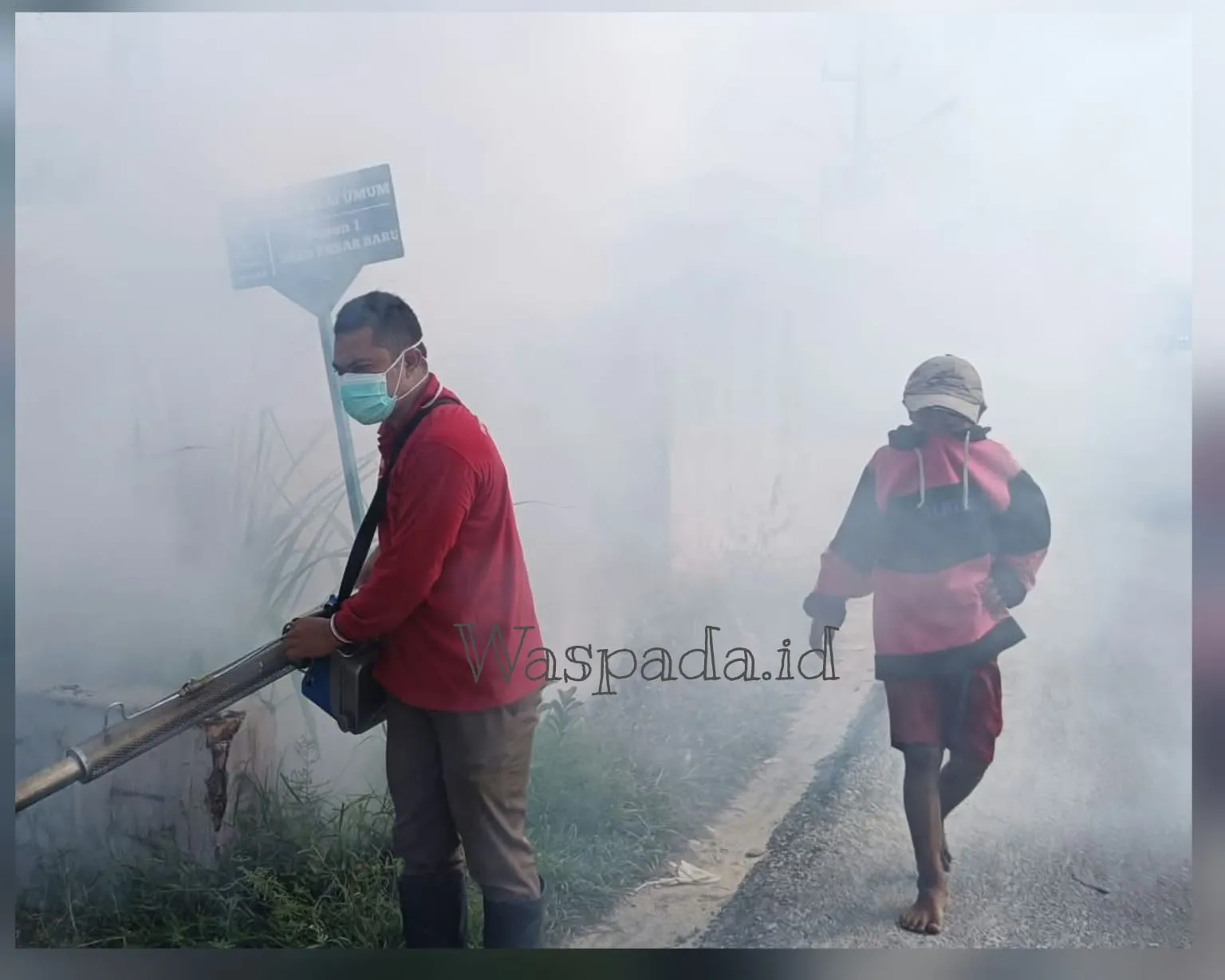 Cegah Ancaman DBD, Kecamatan Teluk Mengkudu Lakukan Fogging