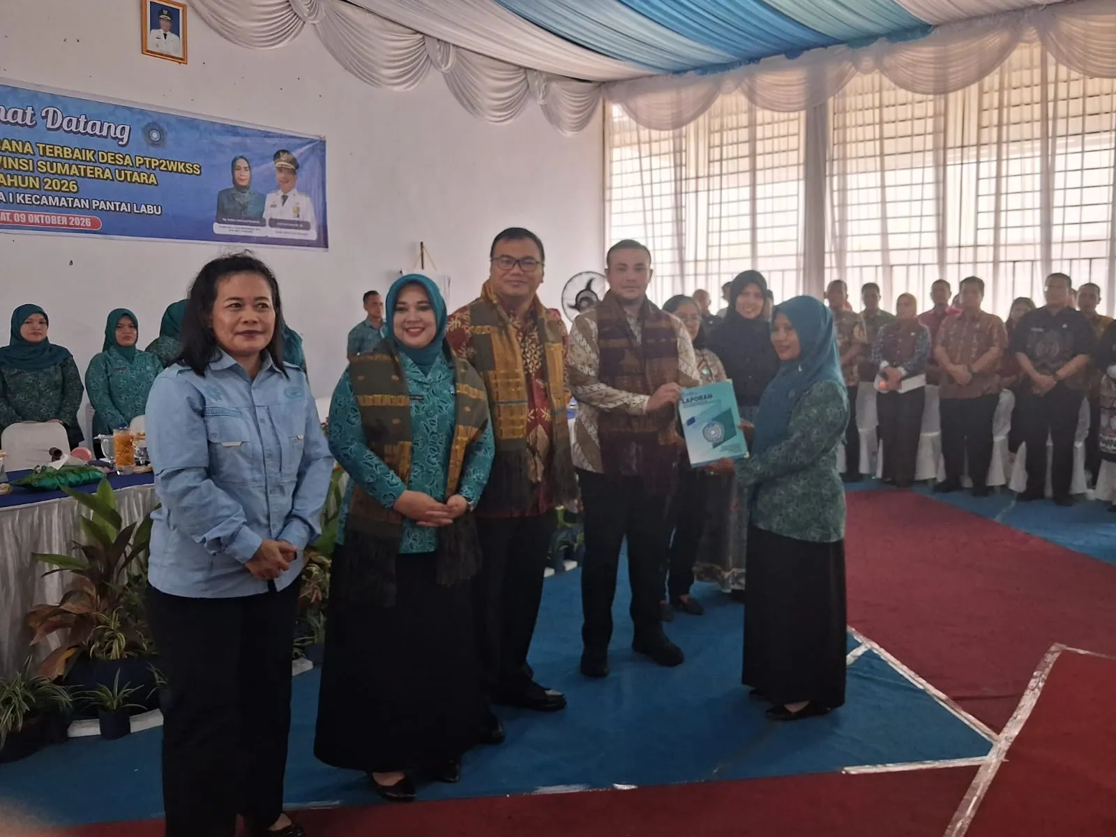 Tim Evaluasi PTP2WKSS Provsu Kunjungi Desa Ramunia I, Dorong Keberlanjutan Pemberdayaan Perempuan