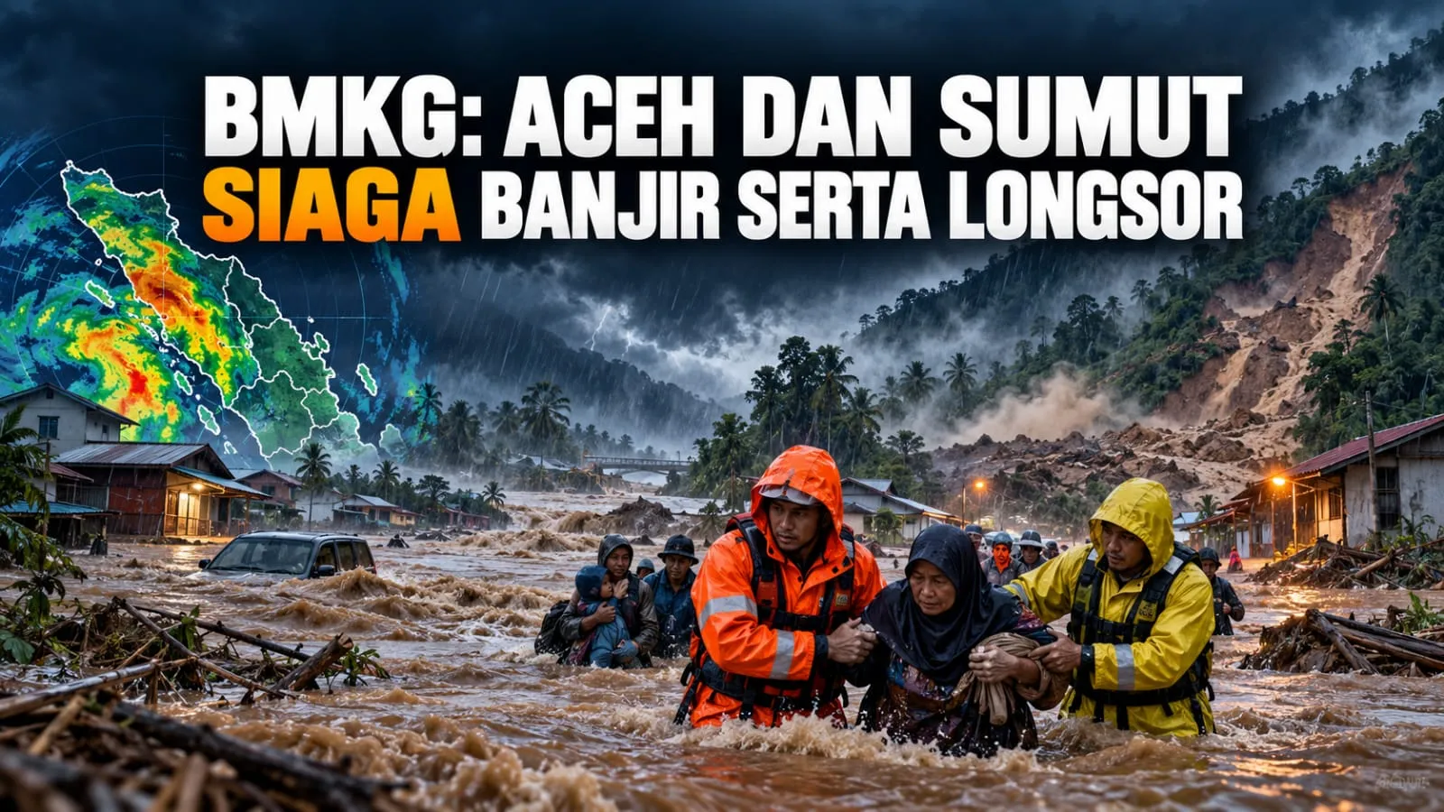 BMKG: Aceh dan Sumut Siaga Banjir serta Longsor
