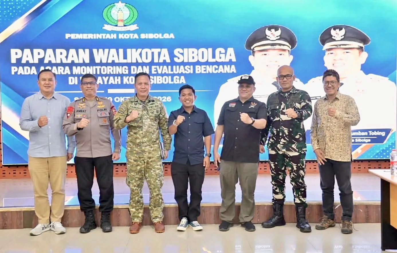 Pemko Sibolga Masuk Zona Hijau Pengelolaan TKD, Satgas PRR Apresiasi Pemulihan Pascabencana