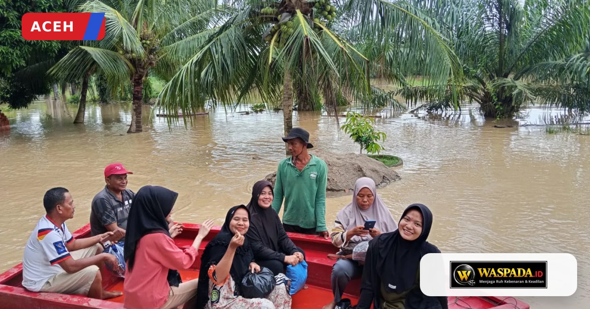 Curah Hujan Tinggi, Banjir Landa Delapan Kecamatan di Aceh Tamiang