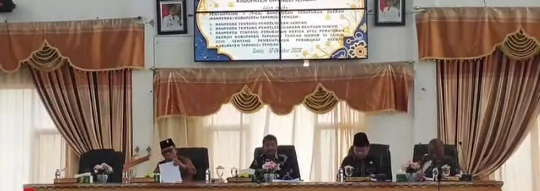 Bupati Tapteng Ajukan 3 Ranperda, Bantuan Hukum untuk Warga Miskin Jadi Sorotan