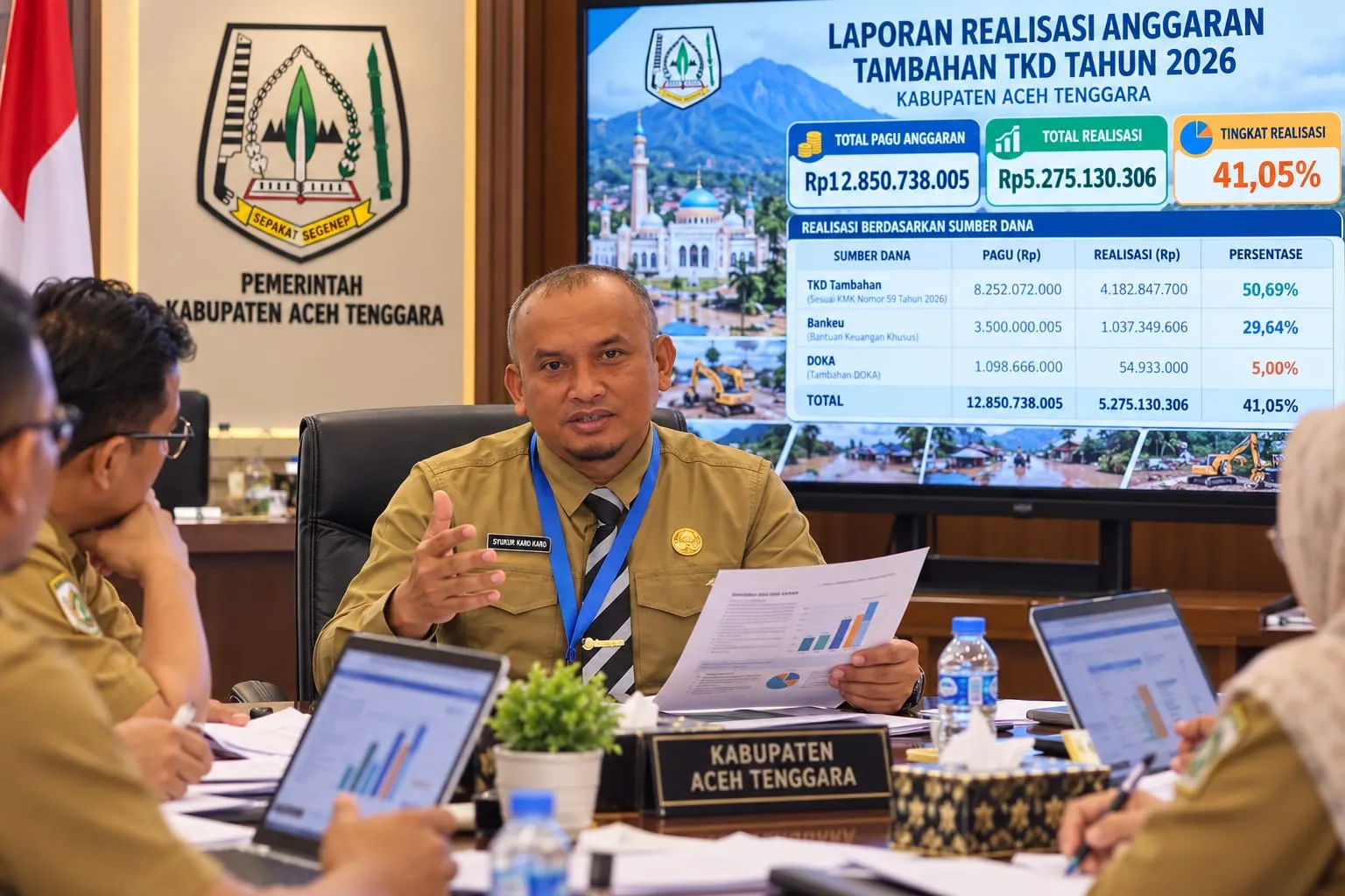 Rp5,27 Miliar untuk Pemulihan Aceh Tenggara, Serapan Anggaran Pascabencana Baru 41 Persen