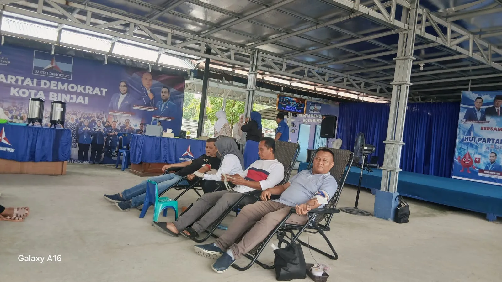 Peringati HUT ke-25, DPC Partai Demokrat Kota Binjai Gelar Donor Darah