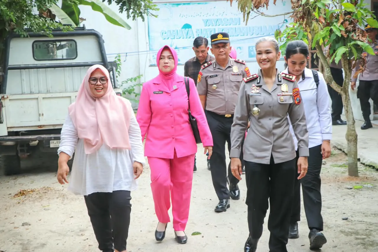 Kapolres Sergai Kunjungi Yayasan Cahaya Hati Teluk Mengkudu