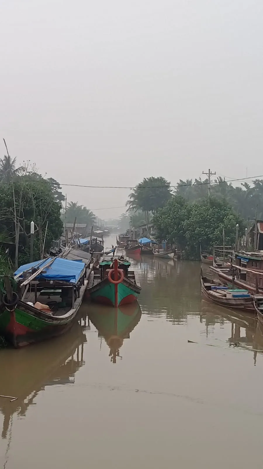 Asap Selimuti Pantai Labu, Camat Imbau Warga dan Nelayan Waspadai Jarak Pandang