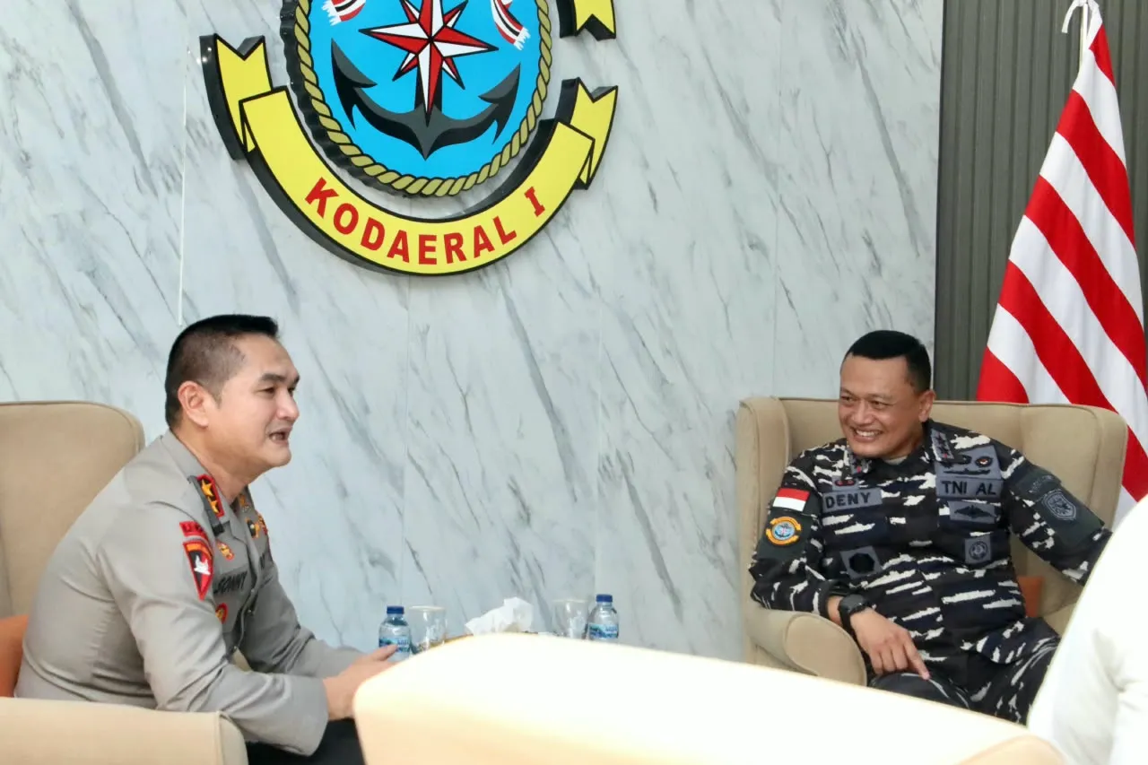 Kapolda Sumut Silaturahmi Ke Kodaeral I, Kolaborasi Jaga Kondusifitas Wilayah