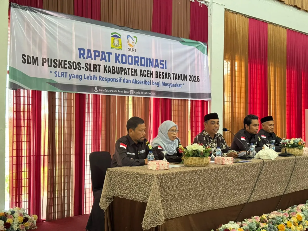 Dinsos Aceh Besar Gelar Rakor Puskesos–SLRT Tahun 2026