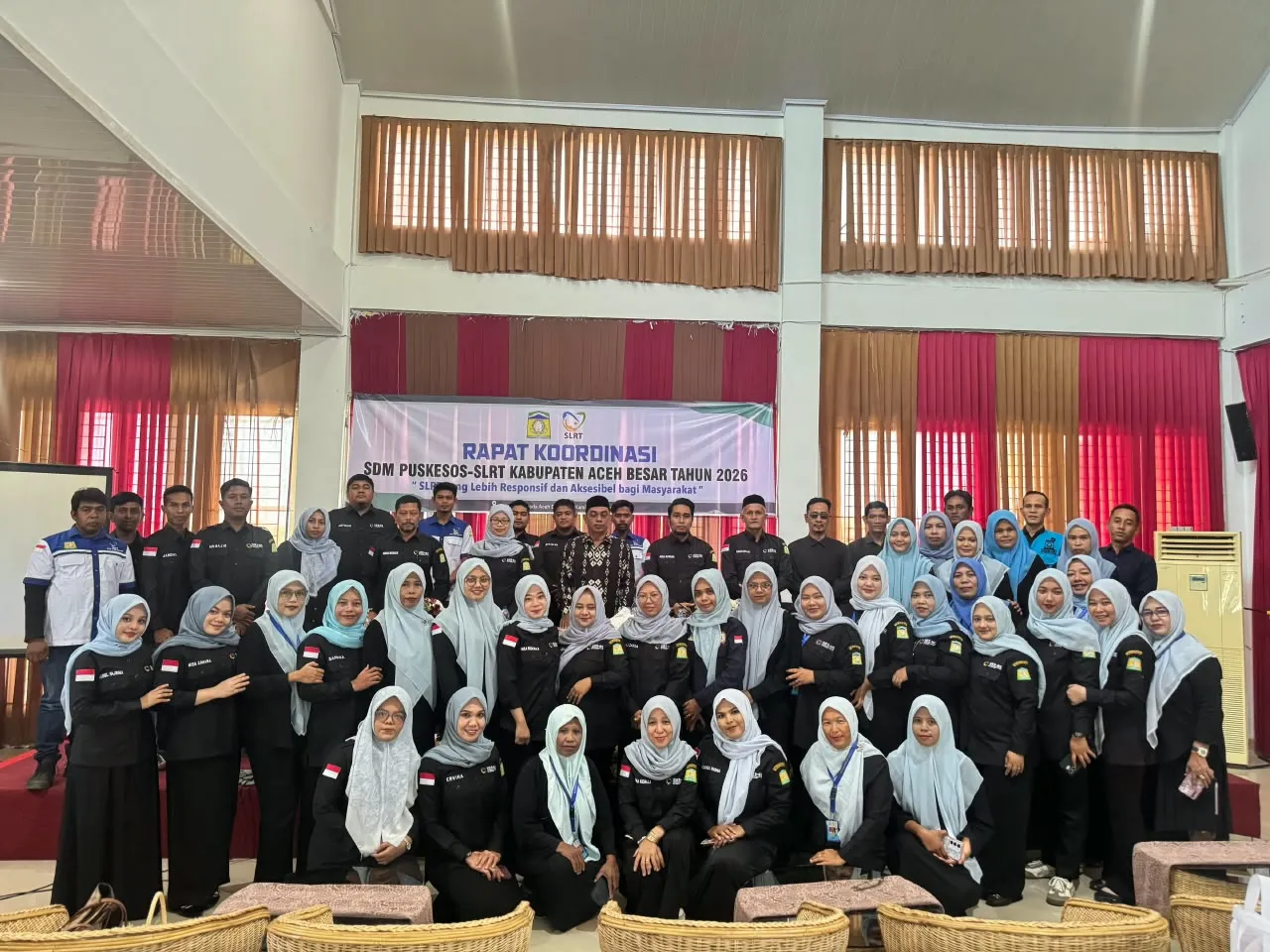 Dinsos Aceh Besar Gelar Rakor Puskesos–SLRT Tahun 2026