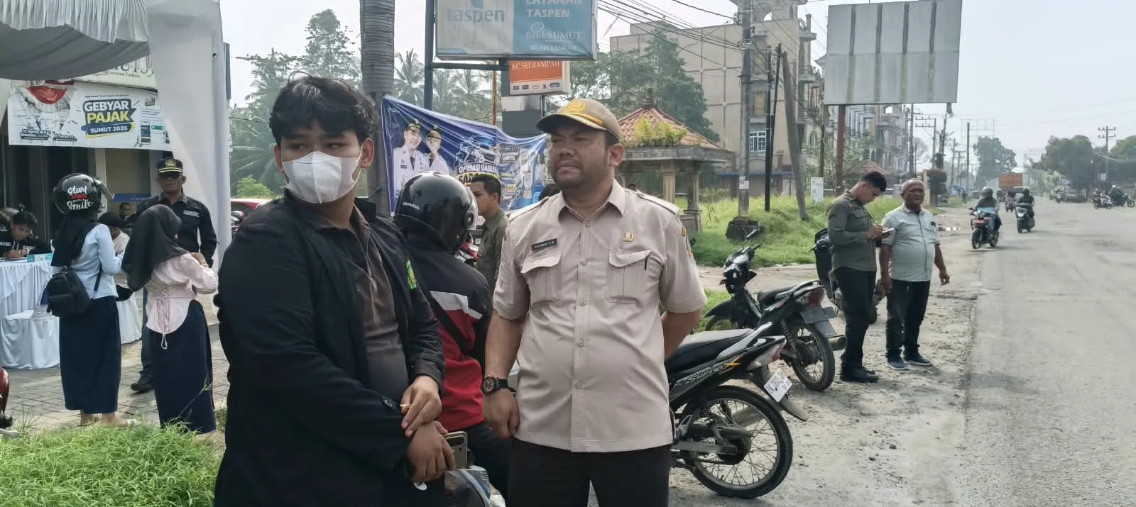 Samsat Sergai Edukasi, Sisir Pengendara Penunggak Pajak di Jalinsum Sei Rampah
