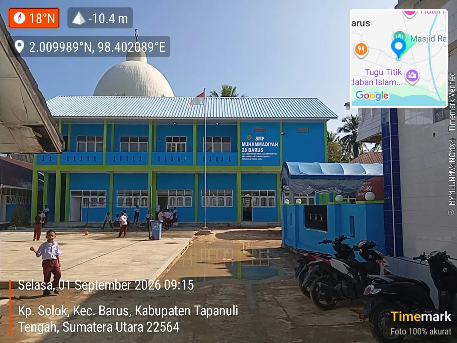 Revitalisasi SD Muhammadiyah Barus Pasar Senilai Rp261 Juta, Guru Harap PID Ditambah di Setiap Kelas